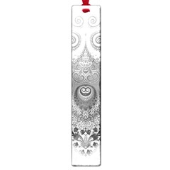 Black And White Spirals Large Book Marks by SpinnyChairDesigns