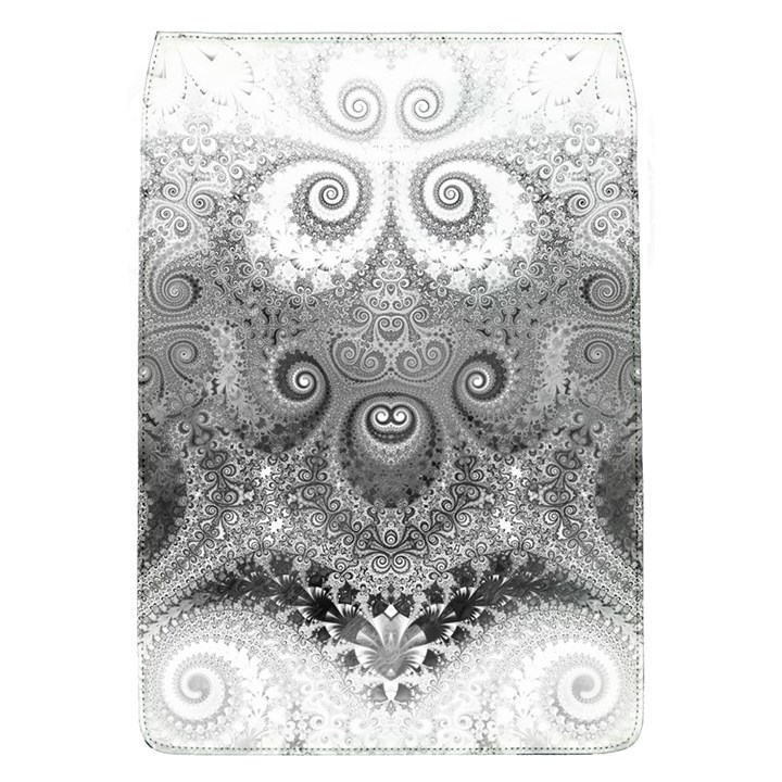 Black and White Spirals Removable Flap Cover (L)