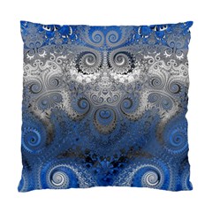 Blue Swirls And Spirals Standard Cushion Case (one Side) by SpinnyChairDesigns