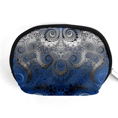 Blue Swirls And Spirals Accessory Pouch (medium) by SpinnyChairDesigns