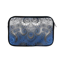 Blue Swirls And Spirals Apple Macbook Pro 13  Zipper Case by SpinnyChairDesigns