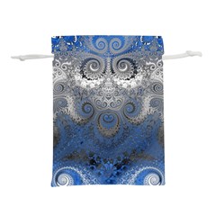 Blue Swirls And Spirals Lightweight Drawstring Pouch (s) by SpinnyChairDesigns