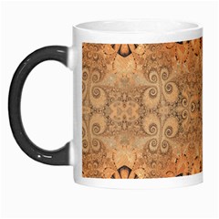 Rustic Orange Swirls Morph Mugs by SpinnyChairDesigns