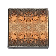 Rustic Orange Swirls Memory Card Reader (square 5 Slot) by SpinnyChairDesigns