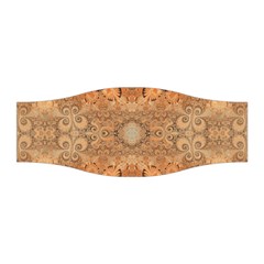 Rustic Orange Swirls Stretchable Headband by SpinnyChairDesigns