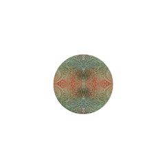 Peach Green Texture 1  Mini Buttons by SpinnyChairDesigns