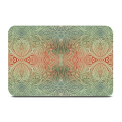 Peach Green Texture Plate Mats by SpinnyChairDesigns