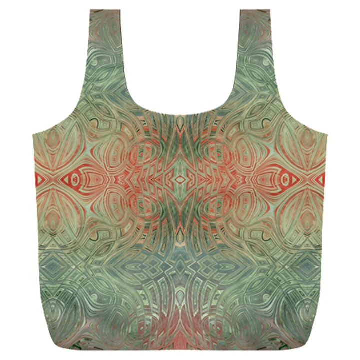 Peach Green Texture Full Print Recycle Bag (XXXL)