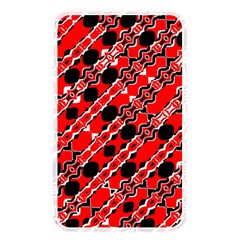 Abstract Red Black Checkered Memory Card Reader (rectangular) by SpinnyChairDesigns