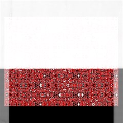 Abstract Red Black Checkered Rectangular Jigsaw Puzzl by SpinnyChairDesigns