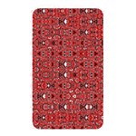 Abstract Red Black Checkered Memory Card Reader (Rectangular) Front