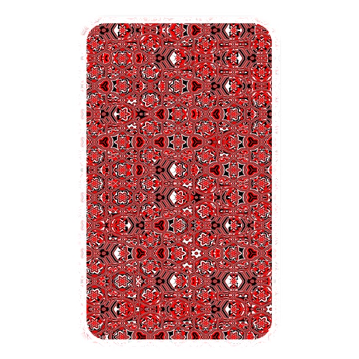 Abstract Red Black Checkered Memory Card Reader (Rectangular)