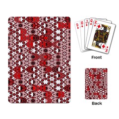 Red Black Checkered Playing Cards Single Design (rectangle) by SpinnyChairDesigns