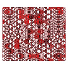 Red Black Checkered Double Sided Flano Blanket (small)  by SpinnyChairDesigns