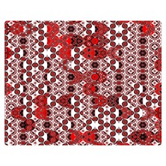 Red Black Checkered Double Sided Flano Blanket (medium)  by SpinnyChairDesigns