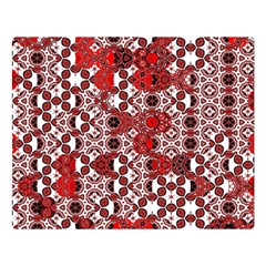 Red Black Checkered Double Sided Flano Blanket (large)  by SpinnyChairDesigns