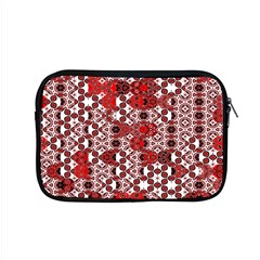 Red Black Checkered Apple Macbook Pro 15  Zipper Case by SpinnyChairDesigns