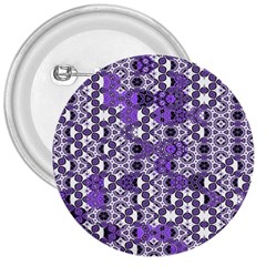 Purple Black Checkered 3  Buttons by SpinnyChairDesigns