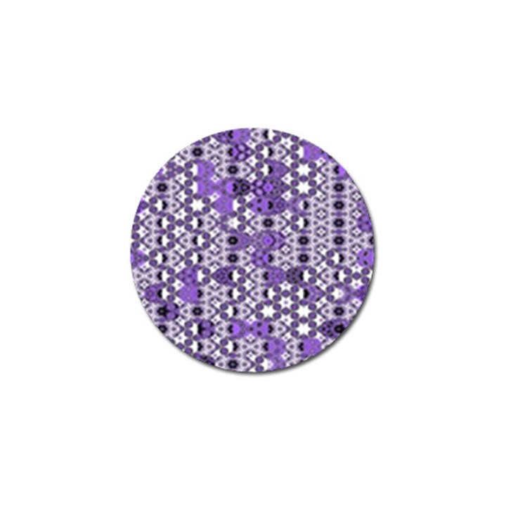 Purple Black Checkered Golf Ball Marker