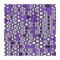 Purple Black Checkered Medium Glasses Cloth (2 Sides) by SpinnyChairDesigns