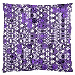 Purple Black Checkered Standard Flano Cushion Case (two Sides) by SpinnyChairDesigns