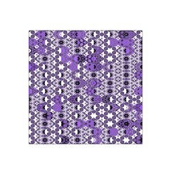 Purple Black Checkered Satin Bandana Scarf by SpinnyChairDesigns