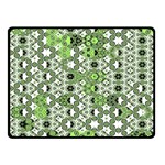 Black Lime Green Checkered Fleece Blanket (Small) 50 x40  Blanket Front