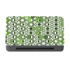 Black Lime Green Checkered Memory Card Reader With Cf by SpinnyChairDesigns