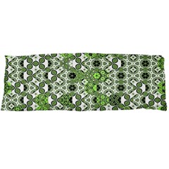 Black Lime Green Checkered Body Pillow Case Dakimakura (two Sides) by SpinnyChairDesigns