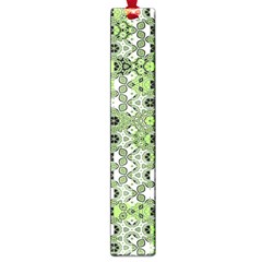 Black Lime Green Checkered Large Book Marks by SpinnyChairDesigns