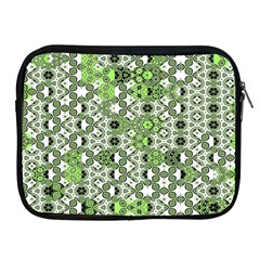 Black Lime Green Checkered Apple Ipad 2/3/4 Zipper Cases by SpinnyChairDesigns