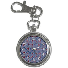 Abstract Checkered Pattern Key Chain Watches by SpinnyChairDesigns