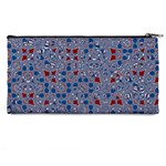 Abstract Checkered Pattern Pencil Case Back