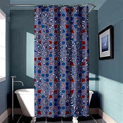 Abstract Checkered Pattern Shower Curtain 36  X 72  (stall)  by SpinnyChairDesigns