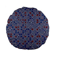 Abstract Checkered Pattern Standard 15  Premium Round Cushions by SpinnyChairDesigns