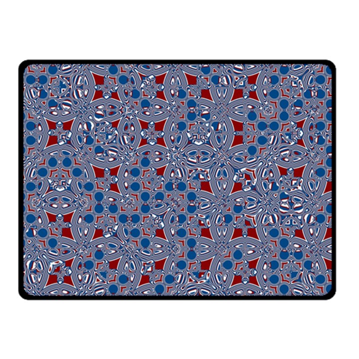 Abstract Checkered Pattern Double Sided Fleece Blanket (Small) 