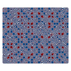 Abstract Checkered Pattern Double Sided Flano Blanket (small)  by SpinnyChairDesigns