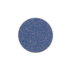 Artsy Blue Checkered Golf Ball Marker (10 Pack) by SpinnyChairDesigns