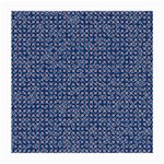 Artsy Blue Checkered Medium Glasses Cloth Front