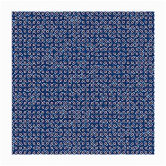 Artsy Blue Checkered Medium Glasses Cloth (2 Sides) by SpinnyChairDesigns