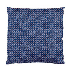 Artsy Blue Checkered Standard Cushion Case (one Side) by SpinnyChairDesigns