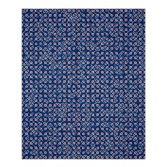 Artsy Blue Checkered Shower Curtain 60  X 72  (medium)  by SpinnyChairDesigns