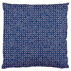 Artsy Blue Checkered Standard Flano Cushion Case (two Sides) by SpinnyChairDesigns