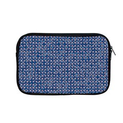 Artsy Blue Checkered Apple Macbook Pro 13  Zipper Case by SpinnyChairDesigns