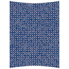 Artsy Blue Checkered Back Support Cushion by SpinnyChairDesigns