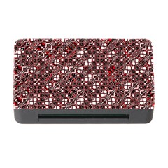 Abstract Red Black Checkered Memory Card Reader With Cf by SpinnyChairDesigns