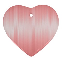 Fresh Pink Ombre Ornament (heart) by SpinnyChairDesigns