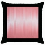 Fresh Pink Ombre Throw Pillow Case (Black) Front