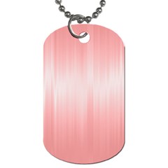 Fresh Pink Ombre Dog Tag (one Side) by SpinnyChairDesigns