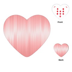 Fresh Pink Ombre Playing Cards Single Design (heart) by SpinnyChairDesigns